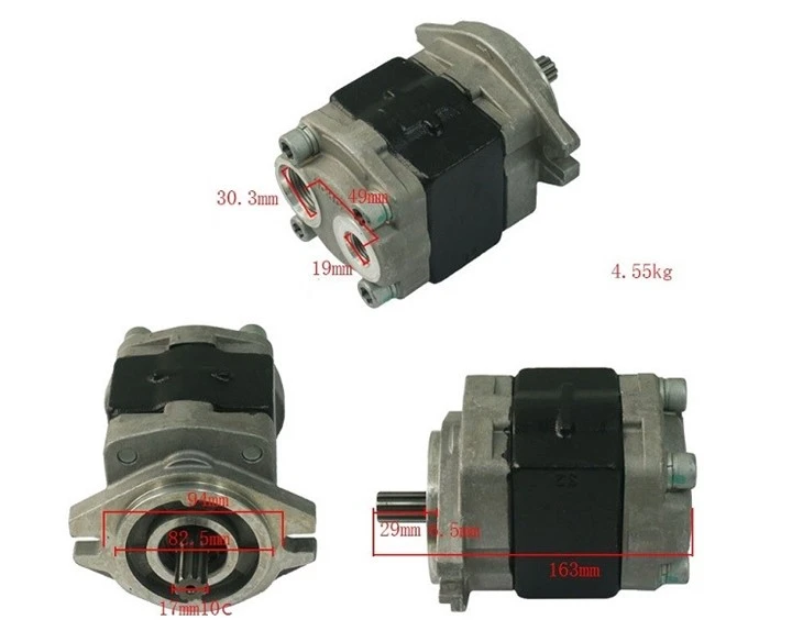 Forklift Parts LG25DTA.12.01 Hydraulic Gear Pump 10 Teeth For Lonking Forklift, Original best