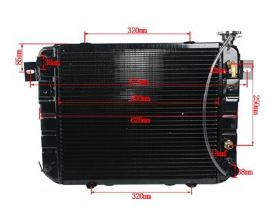 Части за мотокари 30DH-331100 Хидравличен меден радиатор за CPCD20~35, xinchai 490/495BPG